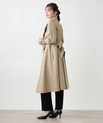 オープンカラートレンチコート【セレモニー】【Ｌｅｉｌｉａｎ　ＷＨＩＴＥ　ＬＡＢＥＬ】