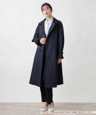 オープンカラートレンチコート【セレモニー】【Ｌｅｉｌｉａｎ　ＷＨＩＴＥ　ＬＡＢＥＬ】
