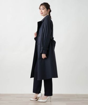 オープンカラートレンチコート【セレモニー】【Ｌｅｉｌｉａｎ　ＷＨＩＴＥ　ＬＡＢＥＬ】