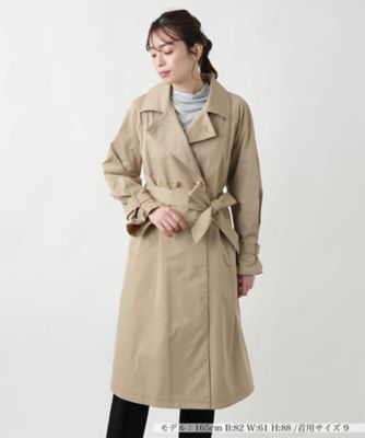 オープンカラートレンチコート【セレモニー】【Ｌｅｉｌｉａｎ　ＷＨＩＴＥ　ＬＡＢＥＬ】