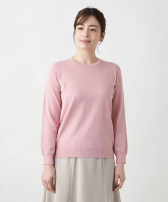 クルーネックニット