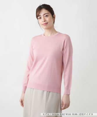 クルーネックニット