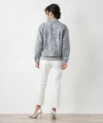 リーフ柄シャツジャケット【Leilian WHITE LABEL
