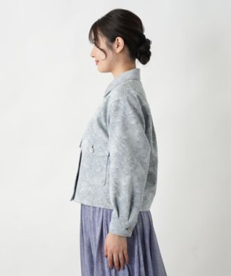 リーフ柄シャツジャケット【Leilian WHITE LABEL