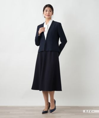ノーカラージャケット【Ｌｅｉｌｉａｎ　ＷＨＩＴＥ　ＬＡＢＥＬ】