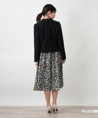 ノーカラージャケット【Ｌｅｉｌｉａｎ　ＷＨＩＴＥ　ＬＡＢＥＬ】