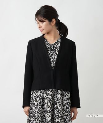 ノーカラージャケット【Ｌｅｉｌｉａｎ　ＷＨＩＴＥ　ＬＡＢＥＬ】