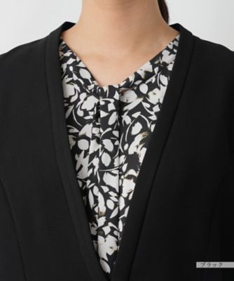 ノーカラージャケット【Ｌｅｉｌｉａｎ　ＷＨＩＴＥ　ＬＡＢＥＬ】