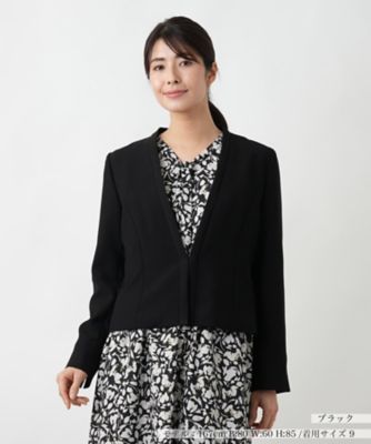 ノーカラージャケット【Ｌｅｉｌｉａｎ　ＷＨＩＴＥ　ＬＡＢＥＬ】