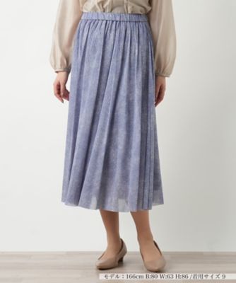 ＜Leilian (Women)＞フレアスカート【Ｌｅｉｌｉａｎ　ＷＨＩＴＥ　ＬＡＢＥＬ】