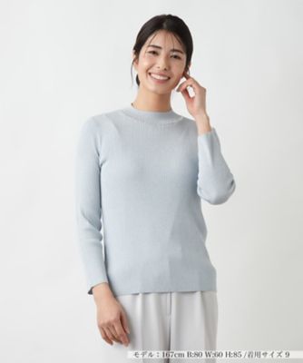 ＜Leilian (Women)＞ラメリブニット