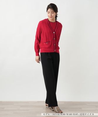 Ｖネックカーディガン【Ｌｅｉｌｉａｎ　ＷＨＩＴＥ　ＬＡＢＥＬ】
