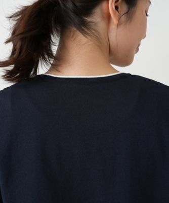 透かし編みクルーネックニット【Ｌｅｉｌｉａｎ　ＷＨＩＴＥ　ＬＡＢＥＬ】