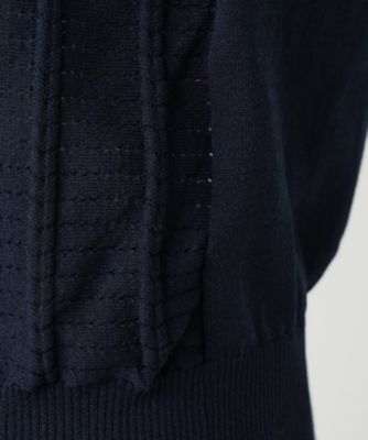 透かし編みクルーネックニット【Ｌｅｉｌｉａｎ　ＷＨＩＴＥ　ＬＡＢＥＬ】