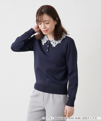 ＜Leilian (Women)＞付け襟２ＷＡＹニット