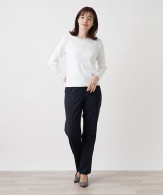 レリアン Leilian レース の 素敵 な レディース 用 カットソー ブラウス 日本製 9 フラワーレースブラウス | Leilian (Women)/レリアン | 三越