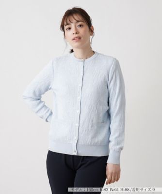 フラワー柄カーディガン | Leilian (Women)/レリアン | 三越伊勢丹