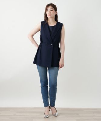 ダブルラペルドベスト【Ｌｅｉｌｉａｎ　ＷＨＩＴＥ　ＬＡＢＥＬ】