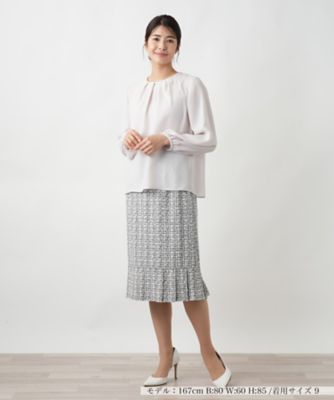 タックブラウス【セレモニー】【Ｌｅｉｌｉａｎ　ＷＨＩＴＥ　ＬＡＢＥＬ】