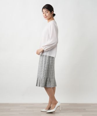 タックブラウス【セレモニー】【Ｌｅｉｌｉａｎ　ＷＨＩＴＥ　ＬＡＢＥＬ】