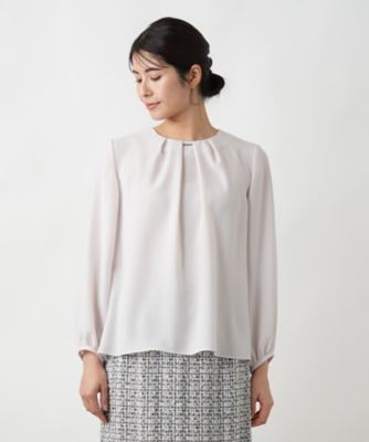 タックブラウス【セレモニー】【Ｌｅｉｌｉａｎ　ＷＨＩＴＥ　ＬＡＢＥＬ】