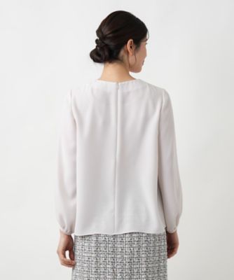 タックブラウス【セレモニー】【Ｌｅｉｌｉａｎ　ＷＨＩＴＥ　ＬＡＢＥＬ】