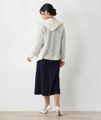 フーデッドカーディガン【ＭＵＳＥ　ＢＹ　ＲＯＣＨＡＳ　Ｐｒｅｍｉｅｒｅ】