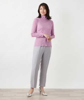 【新品】定価34,100円　レリアン　ハイネックプルオーバー ピンク　13＋ タートルネックプルオーバー | Leilian (Women)/レリアン | 三越伊勢丹