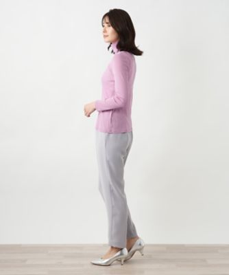 【新品】定価34,100円　レリアン　ハイネックプルオーバー ピンク　13＋ タートルネックプルオーバー | Leilian (Women)/レリアン | 三越伊勢丹