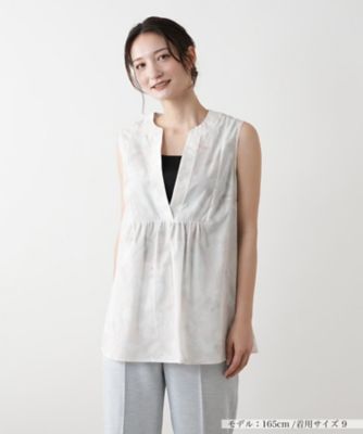 ＜Leilian (Women)＞ノースリーブブラウス【ＢＬＵＢＩＡＮＣＯ】