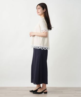 カットワークレースＴシャツ【ＢＬＵＢＩＡＮＣＯ】