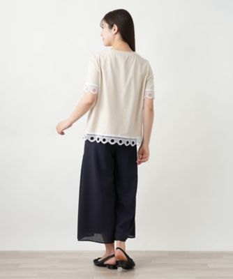 カットワークレースＴシャツ【ＢＬＵＢＩＡＮＣＯ】
