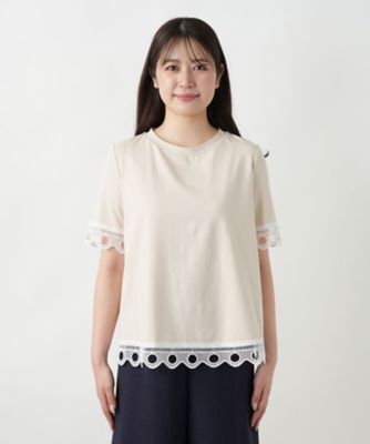 カットワークレースＴシャツ【ＢＬＵＢＩＡＮＣＯ】
