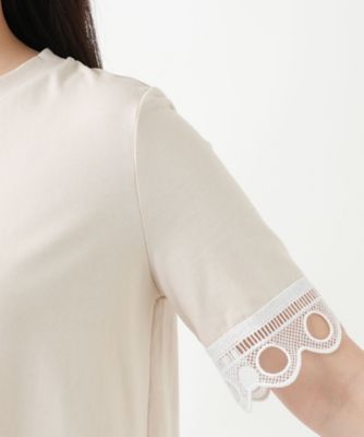 カットワークレースＴシャツ【ＢＬＵＢＩＡＮＣＯ】