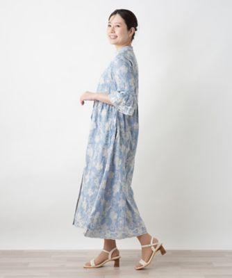 カットワーク刺繍フレアワンピース－BLUBIANCO | Leilian