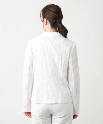 カットワーク刺繍ジャケット－ＢＬＵＢＩＡＮＣＯ