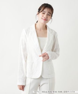 カットワーク刺繍ジャケット－ＢＬＵＢＩＡＮＣＯ