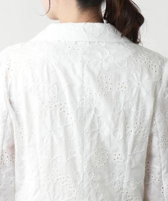 カットワーク刺繍ジャケット－ＢＬＵＢＩＡＮＣＯ