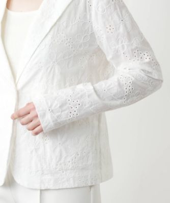 カットワーク刺繍ジャケット－ＢＬＵＢＩＡＮＣＯ