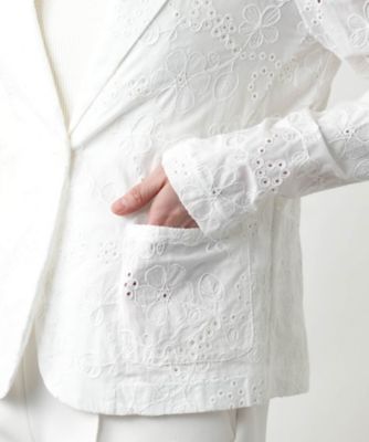 カットワーク刺繍ジャケット－ＢＬＵＢＩＡＮＣＯ