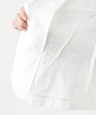 カットワーク刺繍ジャケット－ＢＬＵＢＩＡＮＣＯ