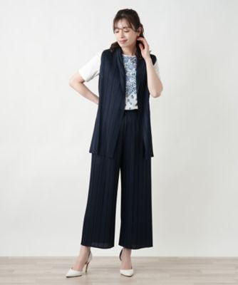 【極美品】レリアン　Leilian ボアロングベスト　ムートン 現行 106419_db14.jpg?20250613120138