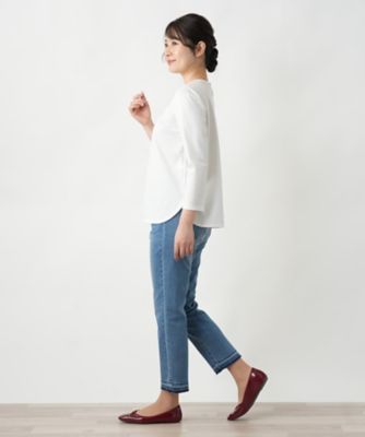 タックカットソー【Ｌｅｉｌｉａｎ　ＷＨＩＴＥ　ＬＡＢＥＬ】