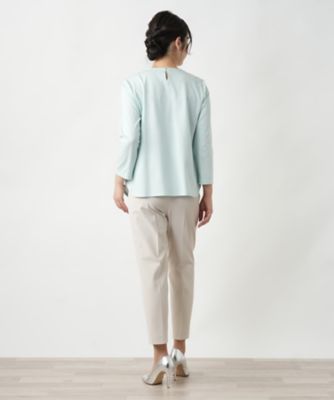 タックカットソー【Ｌｅｉｌｉａｎ　ＷＨＩＴＥ　ＬＡＢＥＬ】