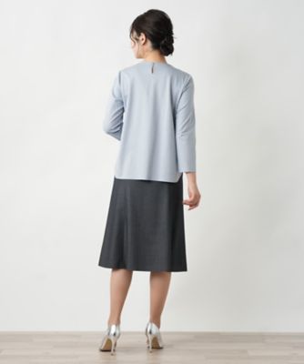 タックカットソー【Ｌｅｉｌｉａｎ　ＷＨＩＴＥ　ＬＡＢＥＬ】
