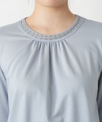 タックカットソー【Ｌｅｉｌｉａｎ　ＷＨＩＴＥ　ＬＡＢＥＬ】