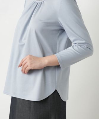 タックカットソー【Ｌｅｉｌｉａｎ　ＷＨＩＴＥ　ＬＡＢＥＬ】