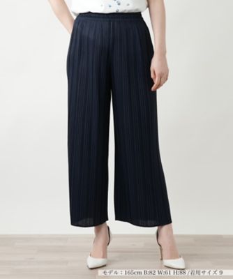 Leilian (Women)/レリアン プリーツワイドパンツ【Leilian WHITE LABEL】
