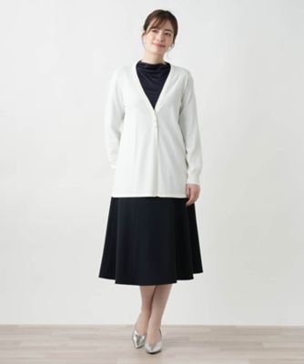 Ｖネックニットカーディガン【Ｌｅｉｌｉａｎ　ＷＨＩＴＥ　ＬＡＢＥＬ】