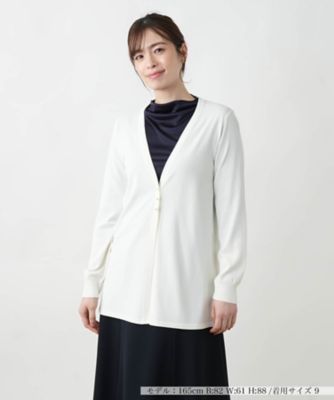Ｖネックニットカーディガン【Ｌｅｉｌｉａｎ　ＷＨＩＴＥ　ＬＡＢＥＬ】